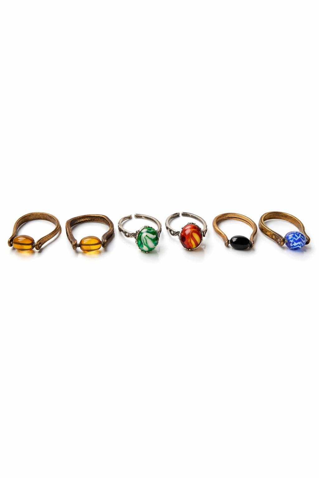 Dyed Gemstones Rings